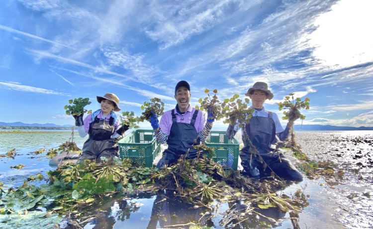 猪苗代湖の水環境保全体験プログラムイメージ写真